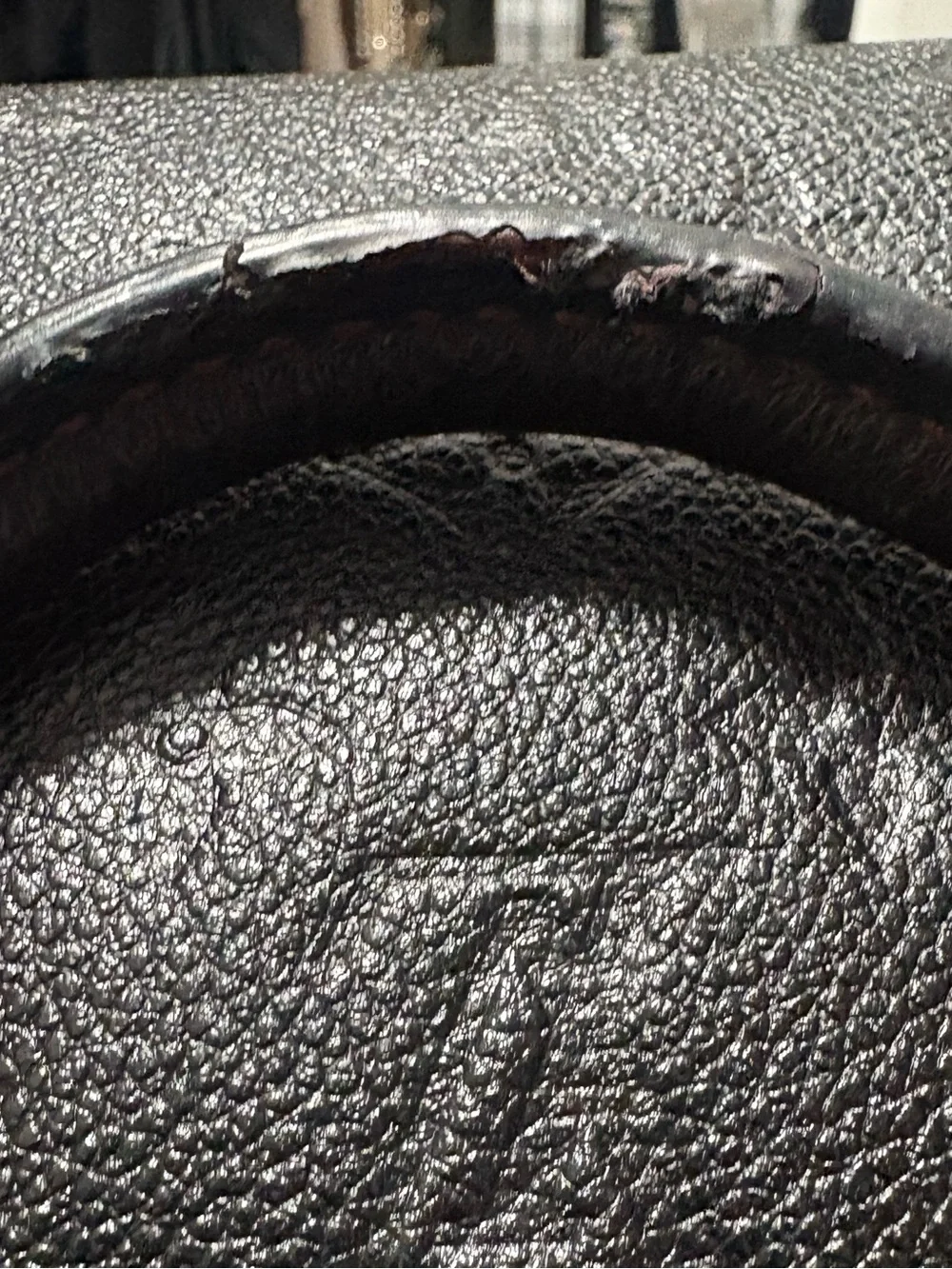Louis Vuitton Black Embossed Satchel